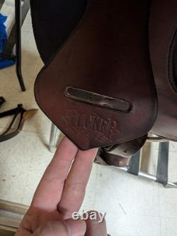 Tucker Pleasure/Trail Saddle Brown Leather Horse Saddle 17 Inch