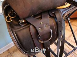 Tucker Saddles Endurance Saddle, 16 1/2 Seat, #49445, No Reserve, Real Auction