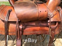 US Military Saddle made by Lichtenberger-Ferguson, Vintage Western Saddle