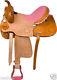 Used 16 Western Pink Barrel Racer Racing Horse Pleasure Trail Leather Saddle