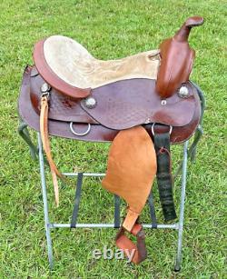 Ultralightweight Synthetic Western Pleasure Saddle Pony Youth 14 1/2 Inch Seat
