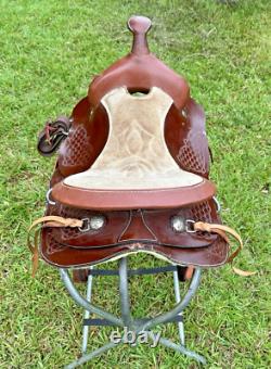 Ultralightweight Synthetic Western Pleasure Saddle Pony Youth 14 1/2 Inch Seat