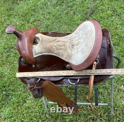 Ultralightweight Synthetic Western Pleasure Saddle Pony Youth 14 1/2 Inch Seat