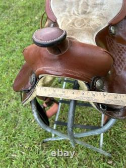Ultralightweight Synthetic Western Pleasure Saddle Pony Youth 14 1/2 Inch Seat