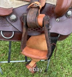 Ultralightweight Synthetic Western Pleasure Saddle Pony Youth 14 1/2 Inch Seat