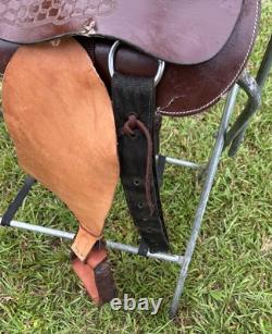 Ultralightweight Synthetic Western Pleasure Saddle Pony Youth 14 1/2 Inch Seat