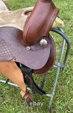 Ultralightweight Synthetic Western Pleasure Saddle Pony Youth 14 1/2 Inch Seat