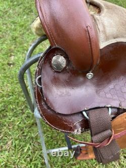 Ultralightweight Synthetic Western Pleasure Saddle Pony Youth 14 1/2 Inch Seat