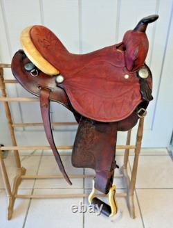 Uncommon Double R USA 15 Western Suede/Rawhide Saddle