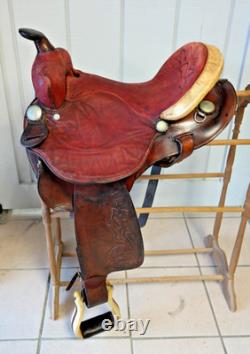 Uncommon Double R USA 15 Western Suede/Rawhide Saddle
