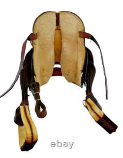Uncommon Double R USA 15 Western Suede/Rawhide Saddle