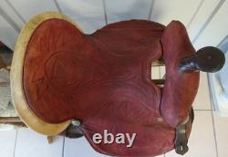 Uncommon Double R USA 15 Western Suede/Rawhide Saddle