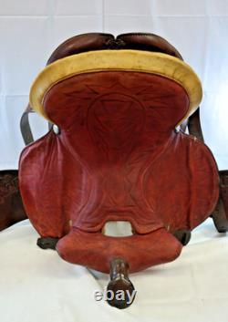 Uncommon Double R USA 15 Western Suede/Rawhide Saddle