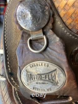 Unique Dee Pickett OrthoFlex 15 inch roping saddle