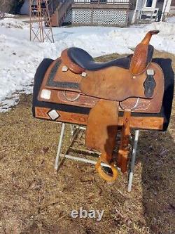 Unique Reining, Western, Work, Ranch Saddle, 16 Inch Saddlesmith