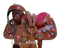 Used 10 12 13 Western Youth Kids Child Barrel Racing Pleasure Horse Trail Saddle