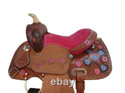 Used 10 12 13 Western Youth Kids Child Barrel Racing Pleasure Horse Trail Saddle