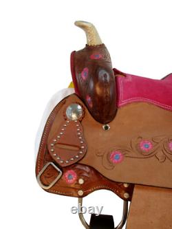 Used 10 12 13 Western Youth Kids Child Barrel Racing Pleasure Horse Trail Saddle