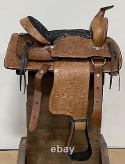 Used 12 Brown Leather Shetland Pony Kid Pleasure Western Saddle