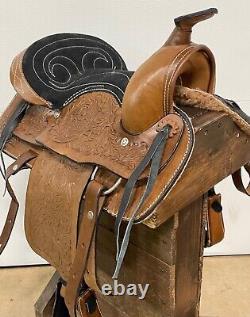 Used 12 Brown Leather Shetland Pony Kid Pleasure Western Saddle