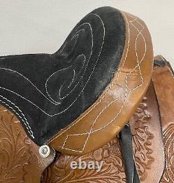 Used 12 Brown Leather Shetland Pony Kid Pleasure Western Saddle