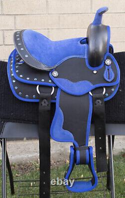 Used 12 Youth Western Children Cordura Trail Horse Saddle Tack