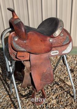 Used 13-1/2 Tex Tan Youth Western Show Saddle