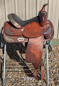 Used 13-1/2 Tex Tan Youth Western Show Saddle