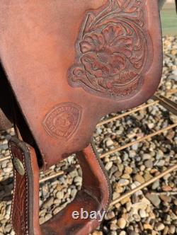 Used 13-1/2 Tex Tan Youth Western Show Saddle