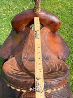 Used 13 US made youth Western barrel saddle