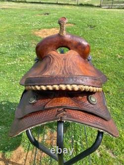 Used 13 US made youth Western barrel saddle