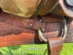Used 13 US made youth Western barrel saddle