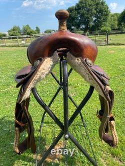Used 13 US made youth Western barrel saddle
