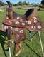 Used 13 Youth Western Barrel Saddle Withhand Painted Flowers
