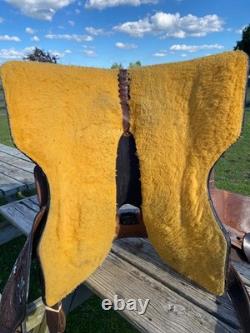 Used 13 youth Western barrel saddle withhand painted flowers