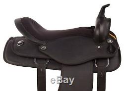 Used 14 15 16 17 18 Synthetic Western Pleasure Trail Cowboy Horse Saddle Tack