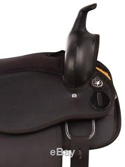 Used 14 15 16 17 18 Synthetic Western Pleasure Trail Cowboy Horse Saddle Tack