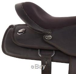 Used 14 15 16 17 18 Synthetic Western Pleasure Trail Cowboy Horse Saddle Tack