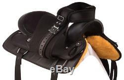 Used 14 15 16 17 18 Synthetic Western Pleasure Trail Cowboy Horse Saddle Tack