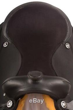 Used 14 15 16 17 18 Synthetic Western Pleasure Trail Cowboy Horse Saddle Tack