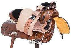 Used 14 15 16 17 Gaited Light Weight Western Leather Saddle Pleasure Trail Tack