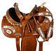 Used 14 15 16 Western Show Barrel Racing Trail Leather Horse Saddle Tack Set