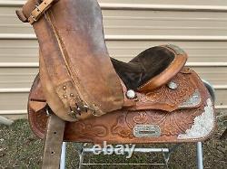 Used 14 King Series US Western trail/pleasure/show saddle withsilver semi bars