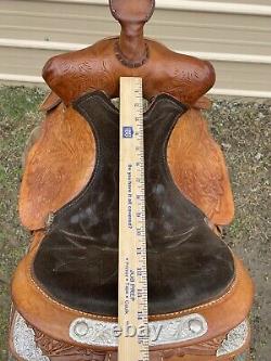 Used 14 King Series US Western trail/pleasure/show saddle withsilver semi bars