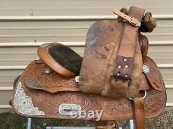 Used 14 King Series US Western trail/pleasure/show saddle withsilver semi bars