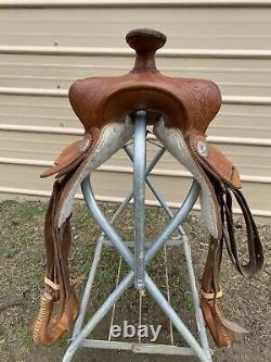 Used 14 King Series US Western trail/pleasure/show saddle withsilver semi bars