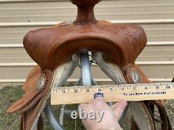 Used 14 King Series US Western trail/pleasure/show saddle withsilver semi bars