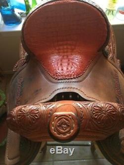 Used 14 Trophy Barrel Racer Saddle by Martin Saddlery