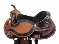 Used 15 16 17 18 Western Saddle Barrel Racing Pleasure Trail Horse Cowboy Tack