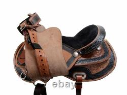 Used 15 16 17 18 Western Saddle Barrel Racing Pleasure Trail Horse Cowboy Tack